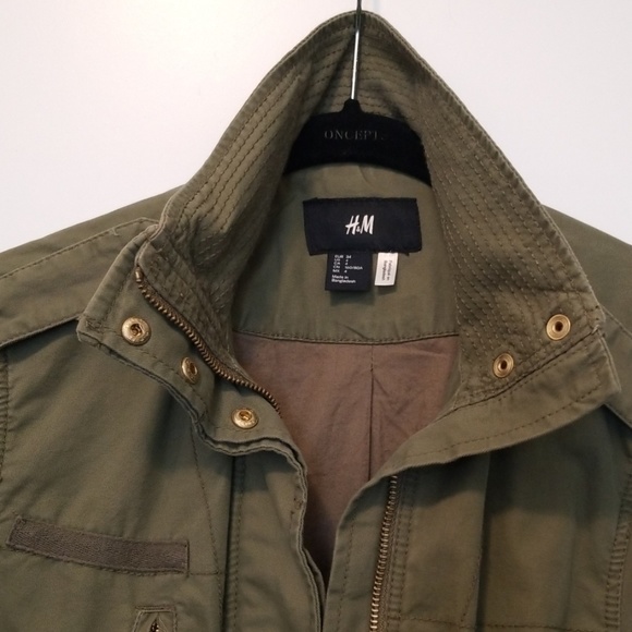 H&M Army Utility Jacket size 34 (4) - Picture 2 of 3